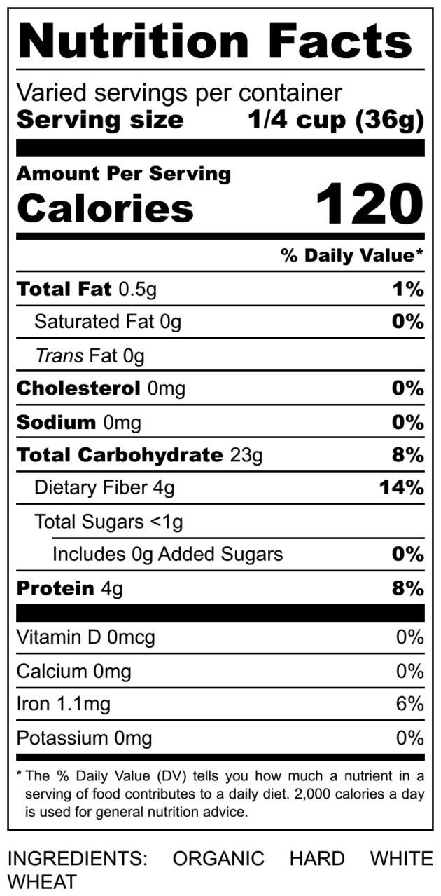 Bluebird Grain Farms - Wholesale Flour - Organic Hard White Wheat Flour - 4 lb2