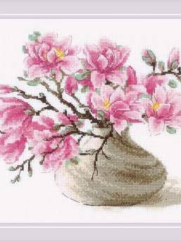 Kit Punto Croce di Riolis 2018 Magnolia del Sud per la vendita all'ingrosso da parte di RIOLIS