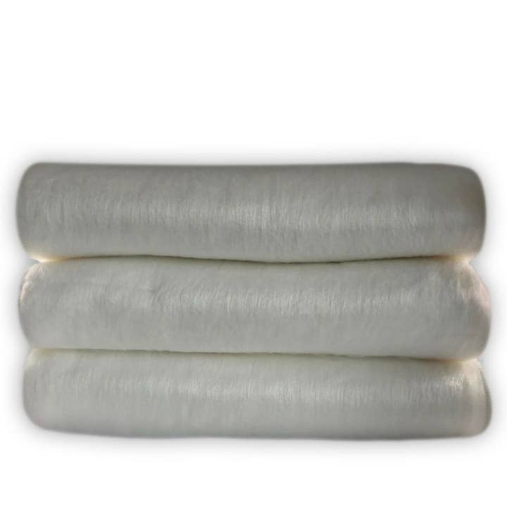 Ivoorwitte Alpaca lama wollen deken plaid plaid queen voor wholesale door ECUALAMA