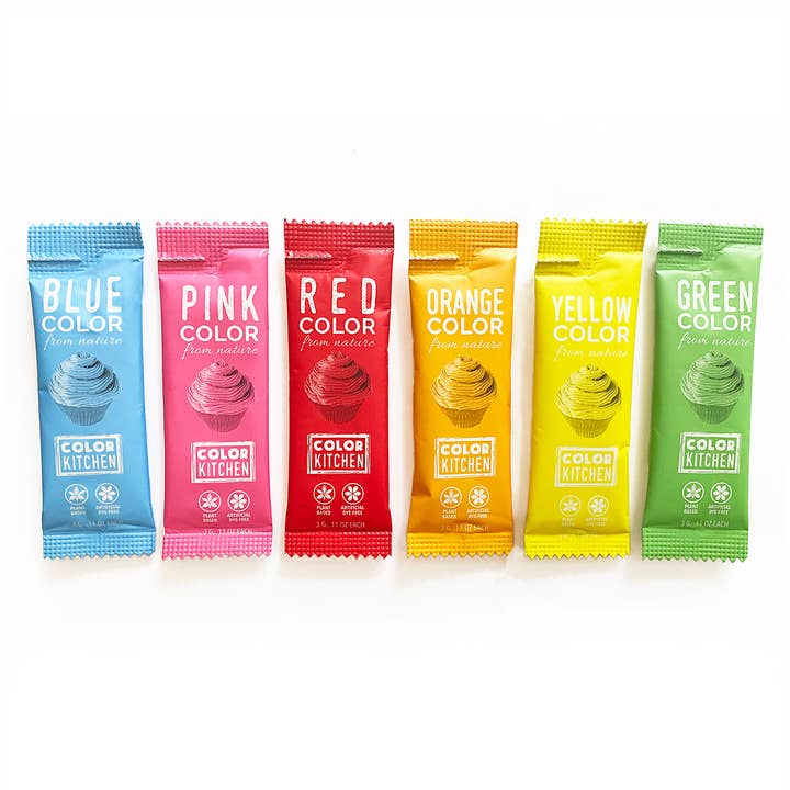 ColorKitchen - Wholesale Cake Decorating Kit - Color Set of 6 - Food Colors, Artificial Dye-free
