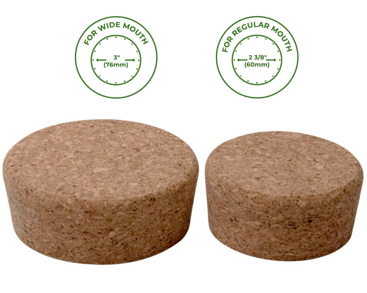 Mason Jar Lifestyle - Wholesale Food Storage Container - Cork Lid / Stopper for Mason Jars 4 Pack3