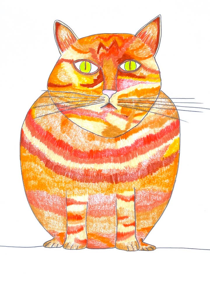 Malcolm Cat Cat Gratulationskort för wholesale av Natchie