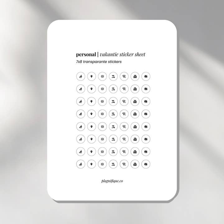 Vakantie Extra | Persoonlijk - Stickerpictogrammen voor wholesale door Plagnifique