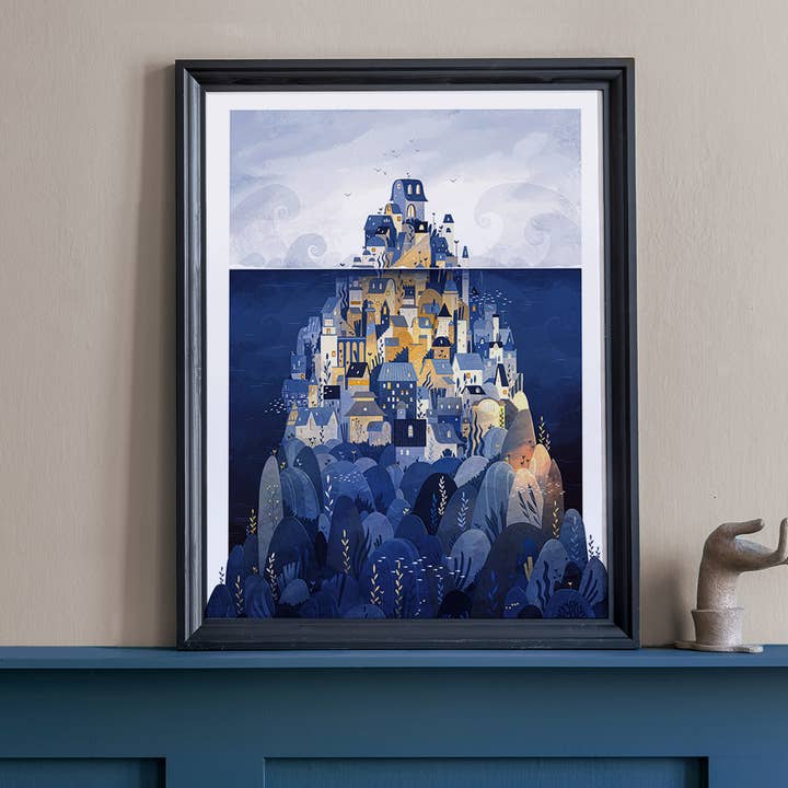 Atlantis - Illustratieve poster formaat 30x40cm voor wholesale door EOR GLAS STUDIO