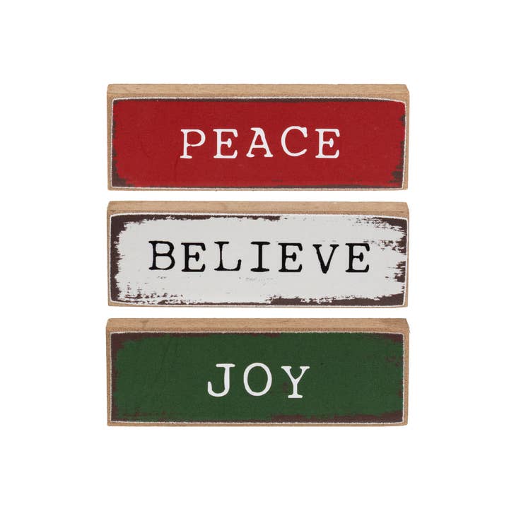 Believe Tiny Mini Stick - 3 Asstd. for wholesale by The Hearthside Collection