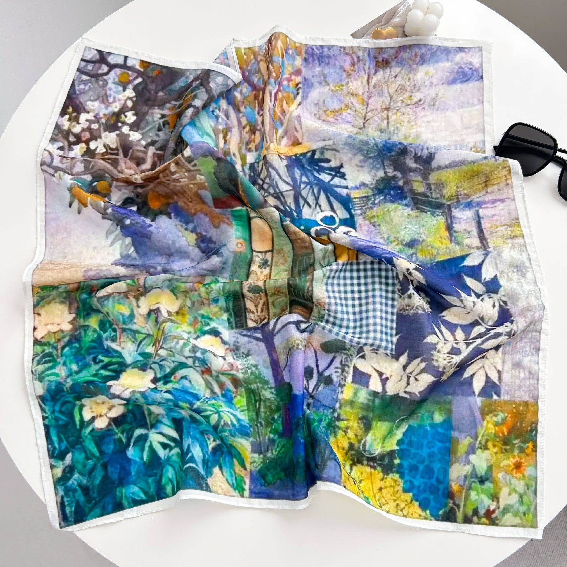 Marayn - Vendita all'ingrosso Sciarpa - Donna - Sciarpa in Misto Seta Leggera Primavera Estate Versatile30