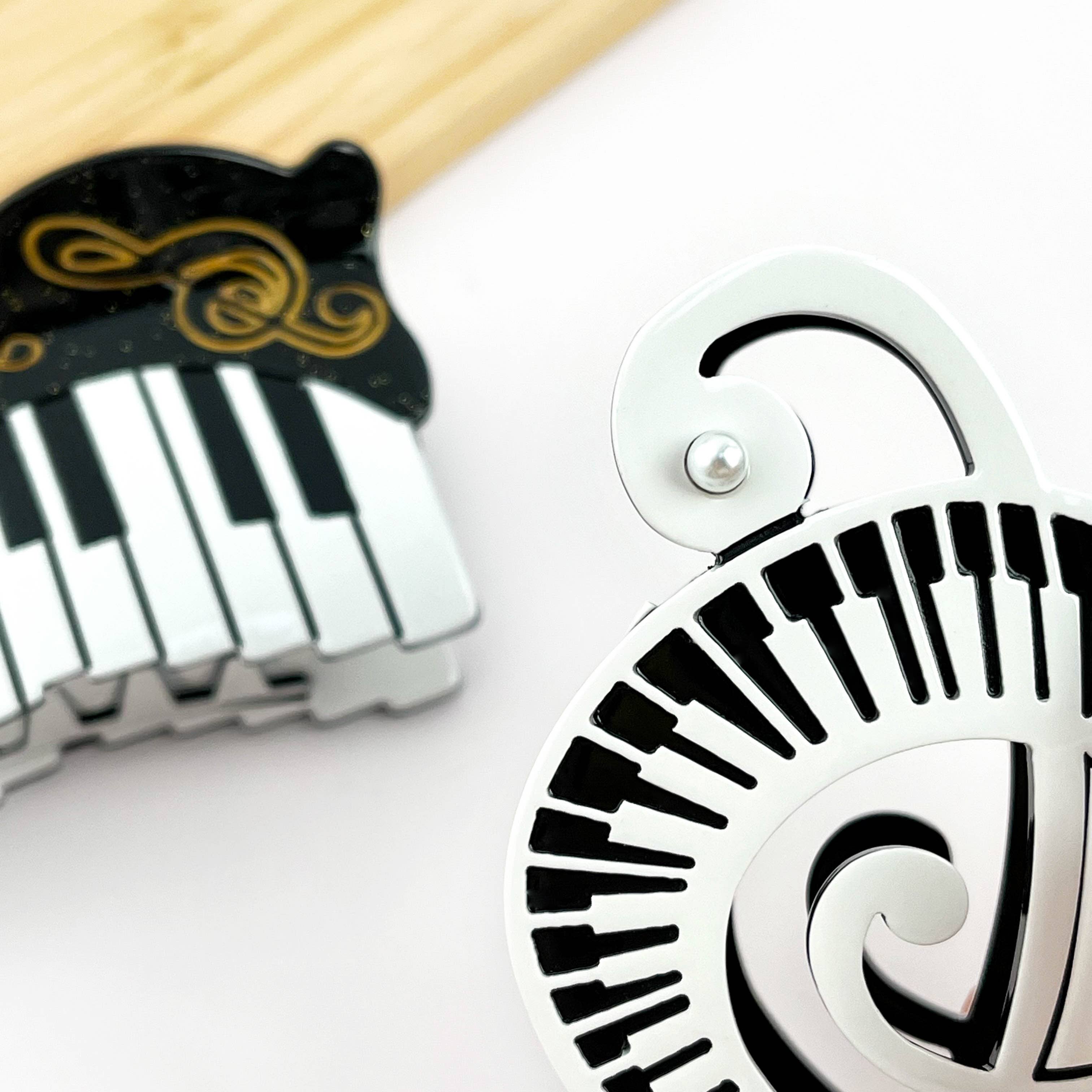 TheDivaSoap - Wholesale Hair Clip - Women's - Piano Claw Clip, Creative Musical Instrument Hair Clip2