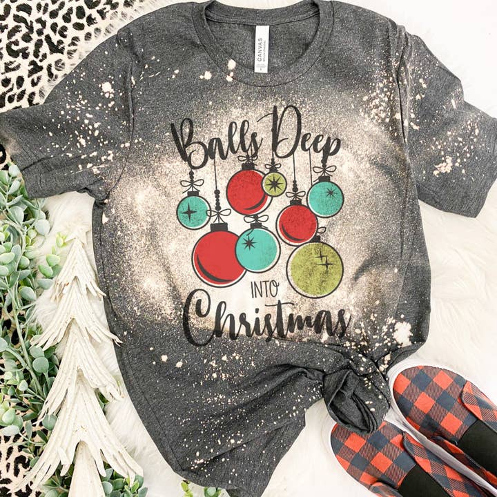 Balls deep into Christmas 🎄 for wholesale by RR Tees Wholesale