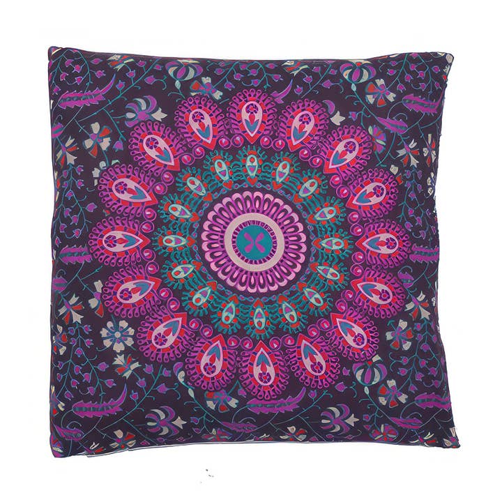 All Good Napthal Mandala Cotton Cushion Cover for wholesale by Gypsy Rose