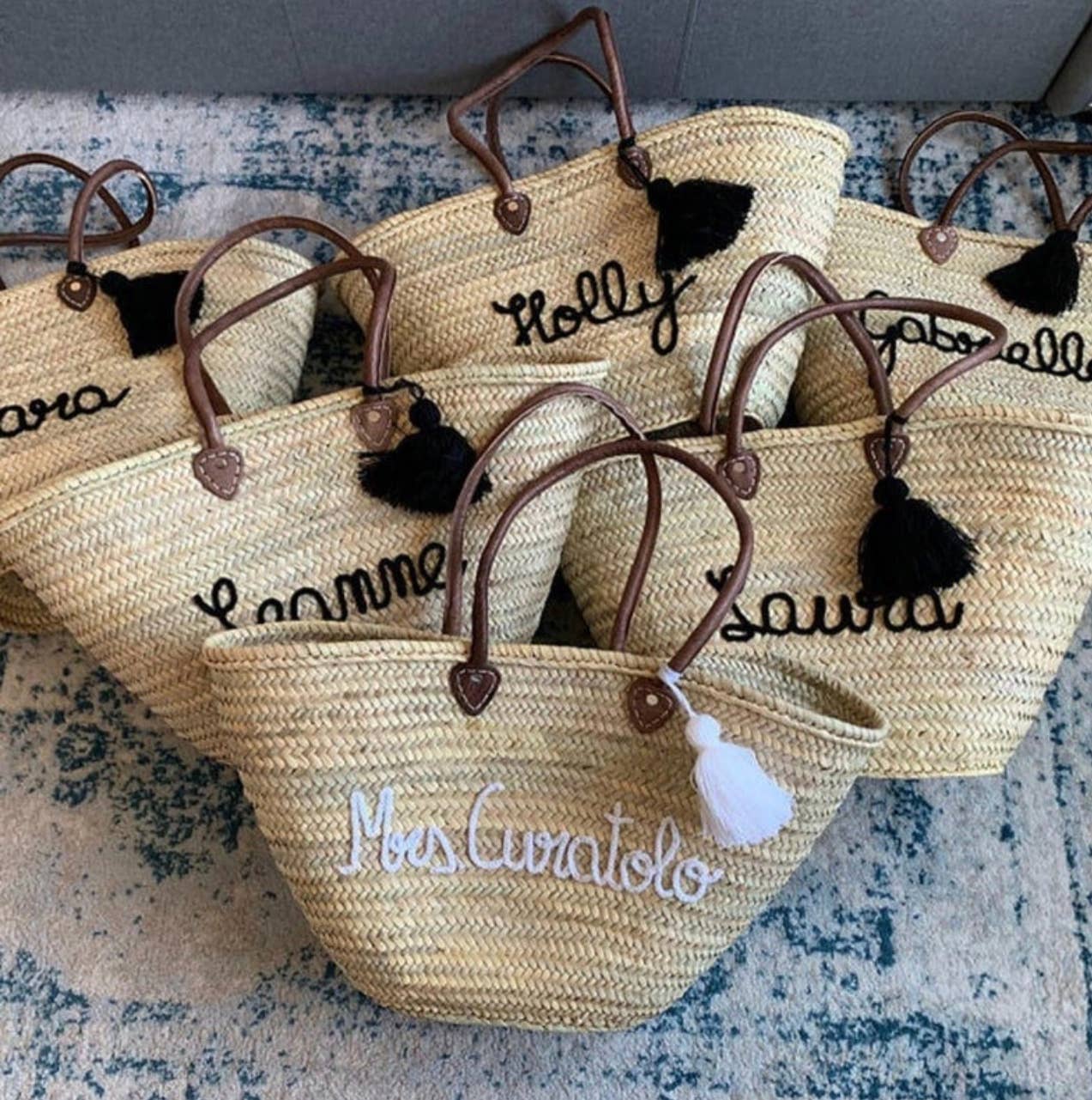 Mikwi - Wholesale Beach Bag - PERSONALIZED BASKET, customized straw Beach bag - WHOLESALE8