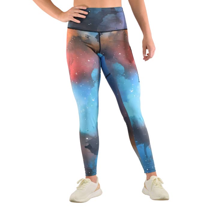 Läckagesäkra Leggings - Galaxy för wholesale av Moxie Fitness Apparel
