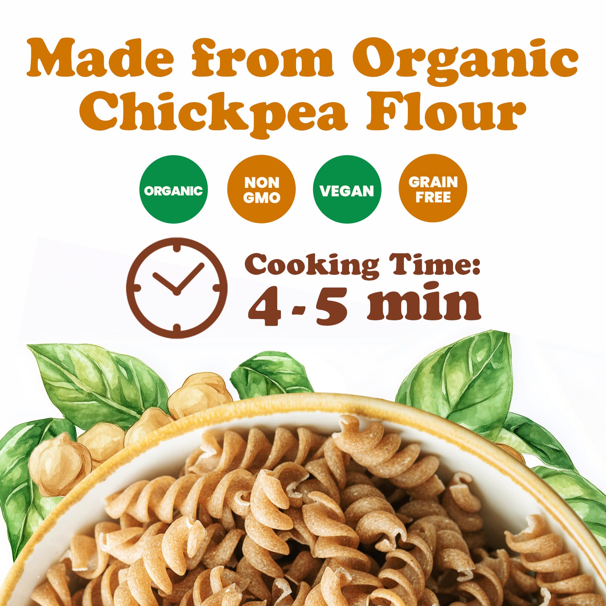 Food To Live - Vente Pâtes - Pâtes fusilli aux pois chiches biologiques, 8,8 OZ, sans OGM, végétaliennes4