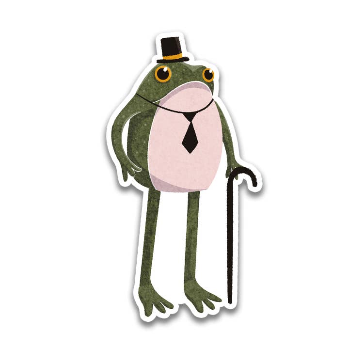 Fancy Frogson Frog Sticker for wholesale by Stick With Finn