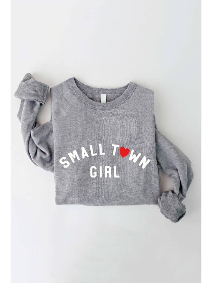 OAT COLLECTIVE - Wholesale Graphic Sweatshirt - Women's - SMALL TOWN GIRL Graphic Sweatshirt8