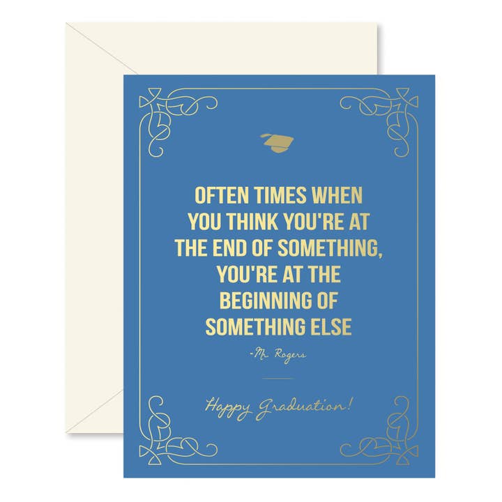 Ginger P. Designs - Wholesale Graduation Card - Mr. Rogers Graduation Greeting Card