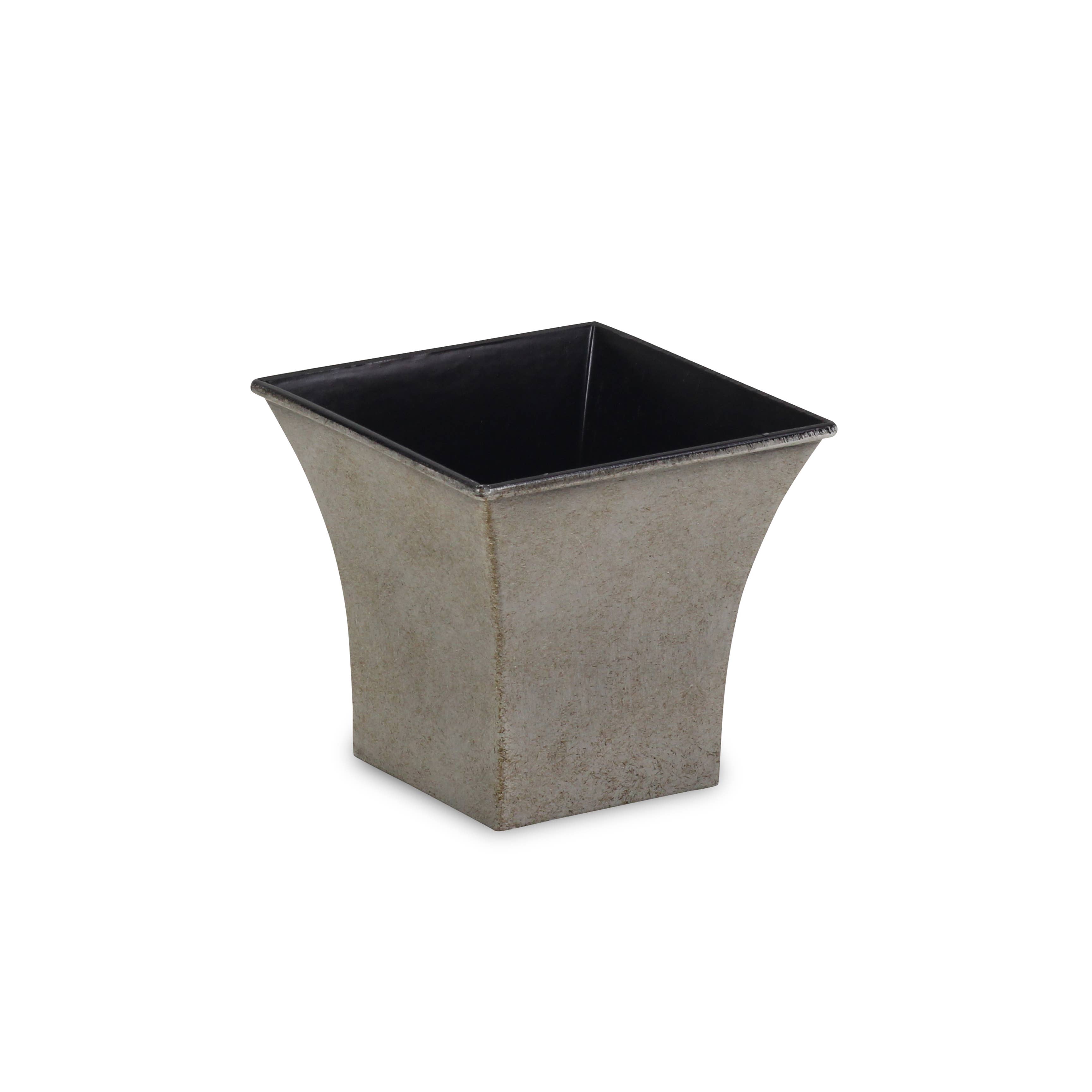Cheungs Home Decor – wholesale Plant pot – 4.75 Inch Square Tapered Plastic Pot15