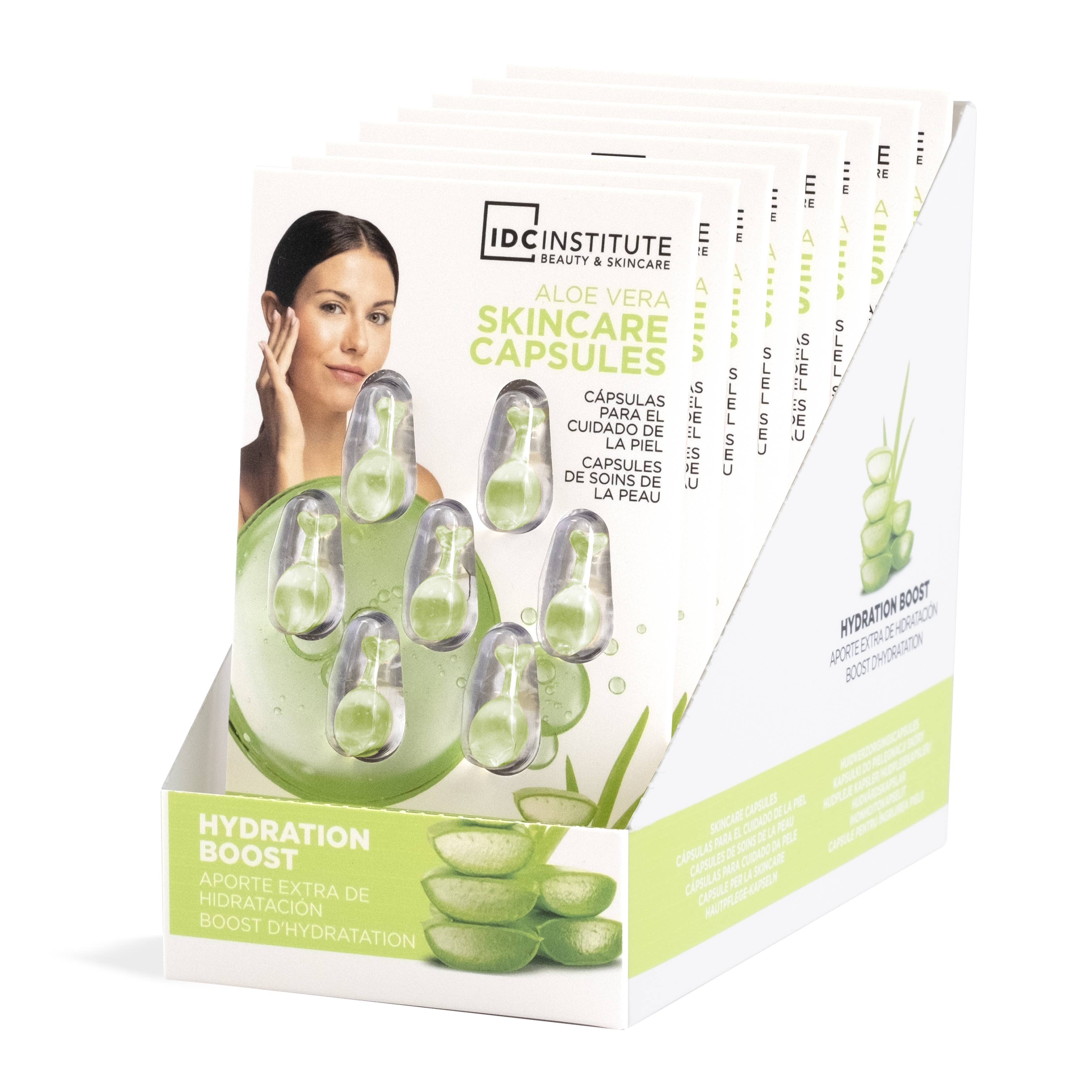 Aquarius Cosmetic SLU - Wholesale Skincare Face Mask - IDC NATURAL ELEMENTS ALOE VERA SKINCARE CAPSULES1