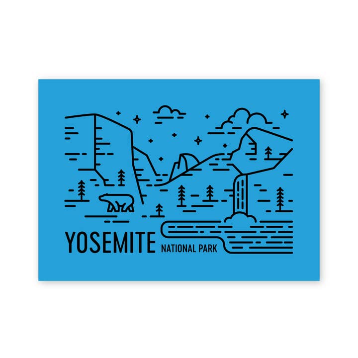 Yosemite National Park Postcard for wholesale by Fell