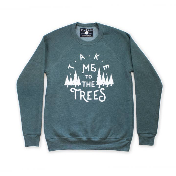 Moore Collection - Wholesale Graphic Sweatshirt - Unisex - The Trees Crewneck Sweatshirt