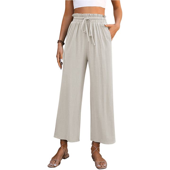 Lovesoft - Wholesale Pants - Women's - Casual High Waisted Loose Trousers
