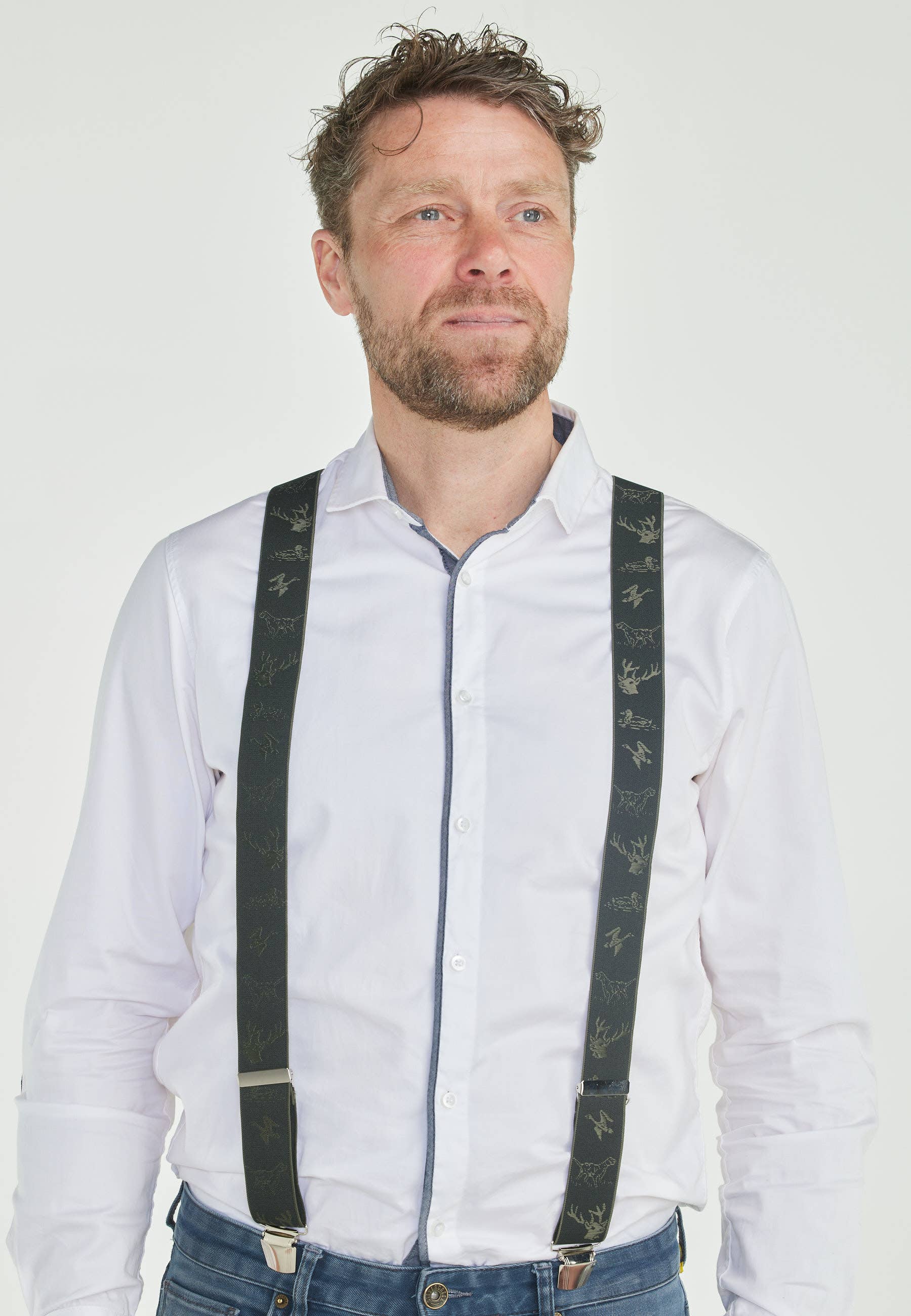 Pierre Mouton – Cinto - Unissexo por atacado – Apertos de Caça Verdes 3 clips/120 cm | Artesanal2