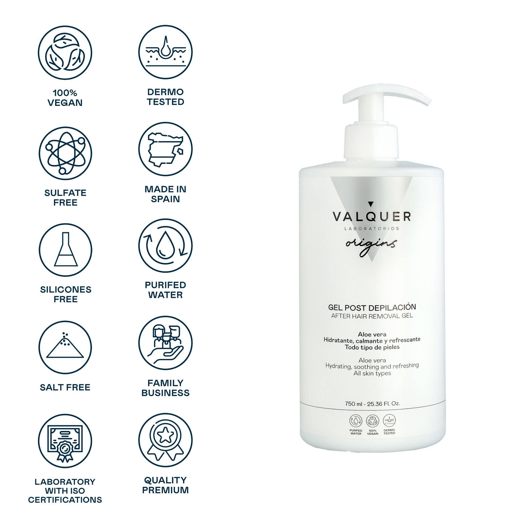 Valquer Laboratorios - Wholesale Aftersun/Sun Damage Repair Cream - Post-depilation gel with aloe vera - 1000 ml4
