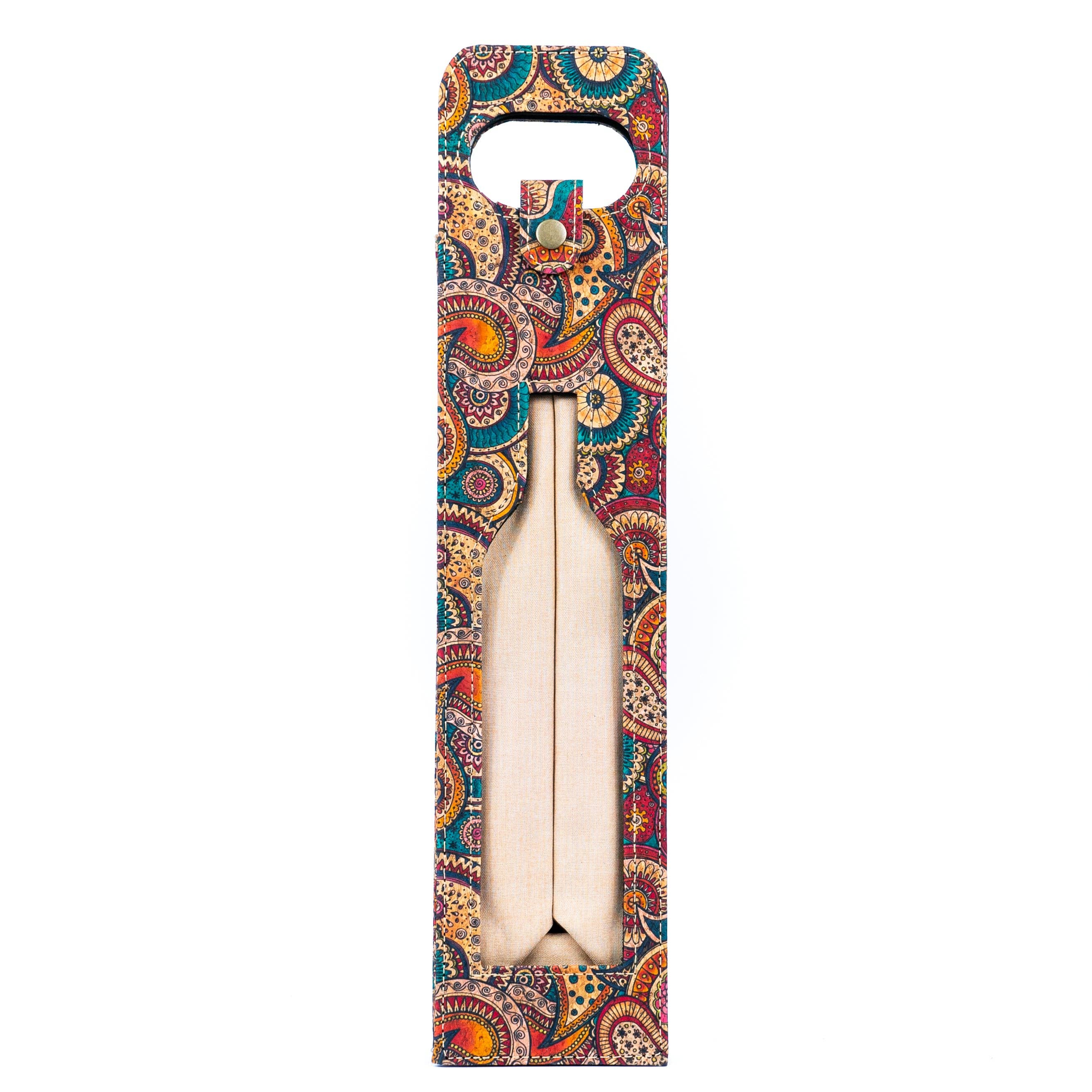 Meninas Bonitas Cork – wholesale Wine gift bag – Natural Cork Wine Carrier and Gift Bag L-10691