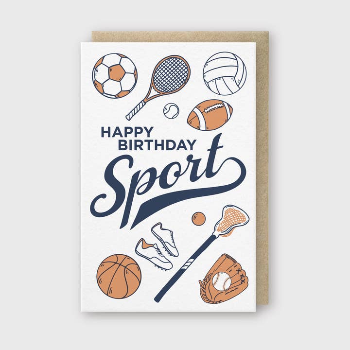 Pike Street Press - Wholesale Birthday Card - Birthday Sport Greeting Card
