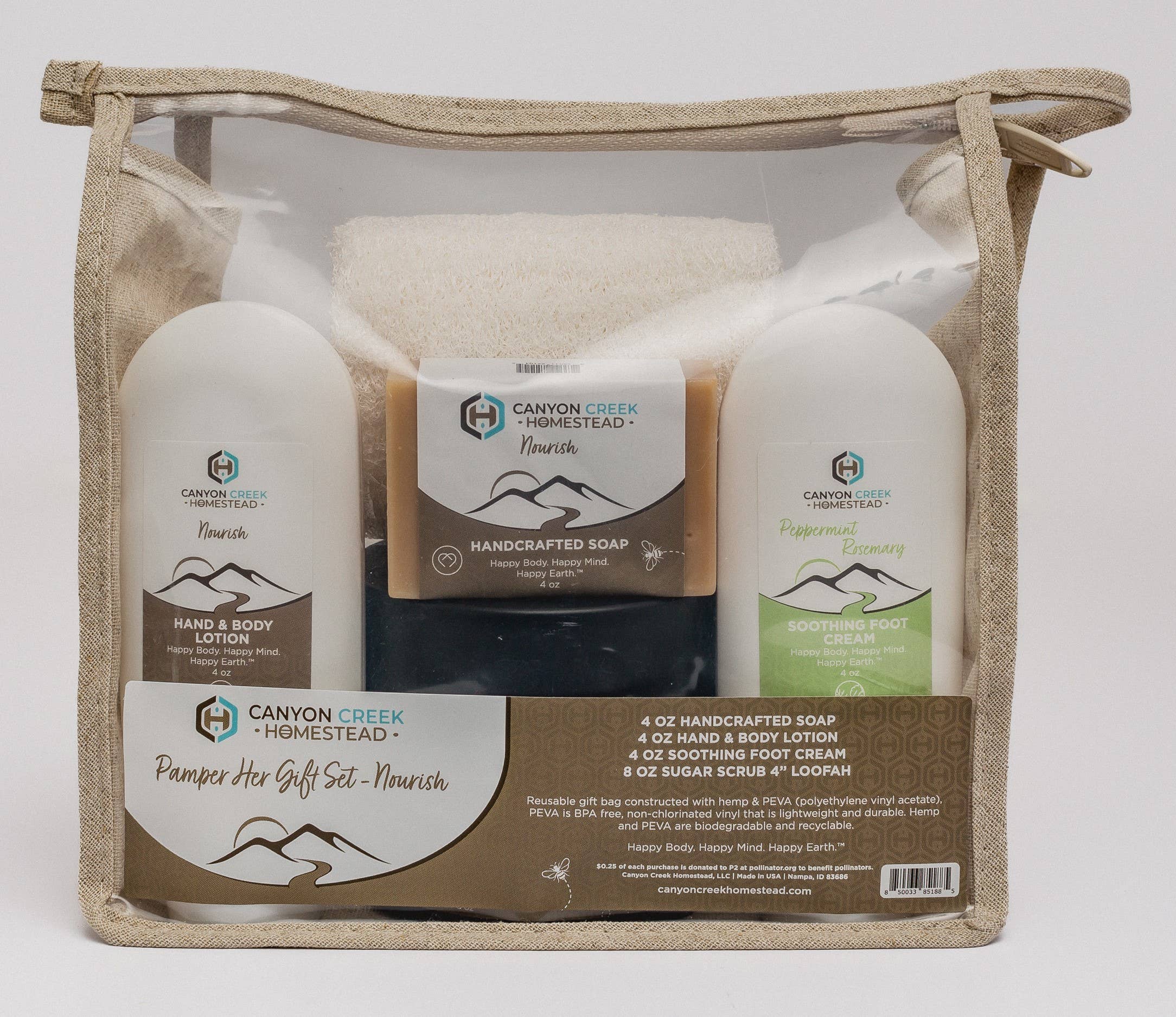Canyon Creek Homestead LLC - Wholesale Bath & Body Set - Pamper Her Gift Set Nourish Almond1