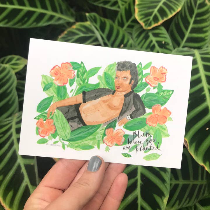 Carte de vœux Blum Where You Are Planted, Goldblum A6 pour la vente par Fernandes Makes