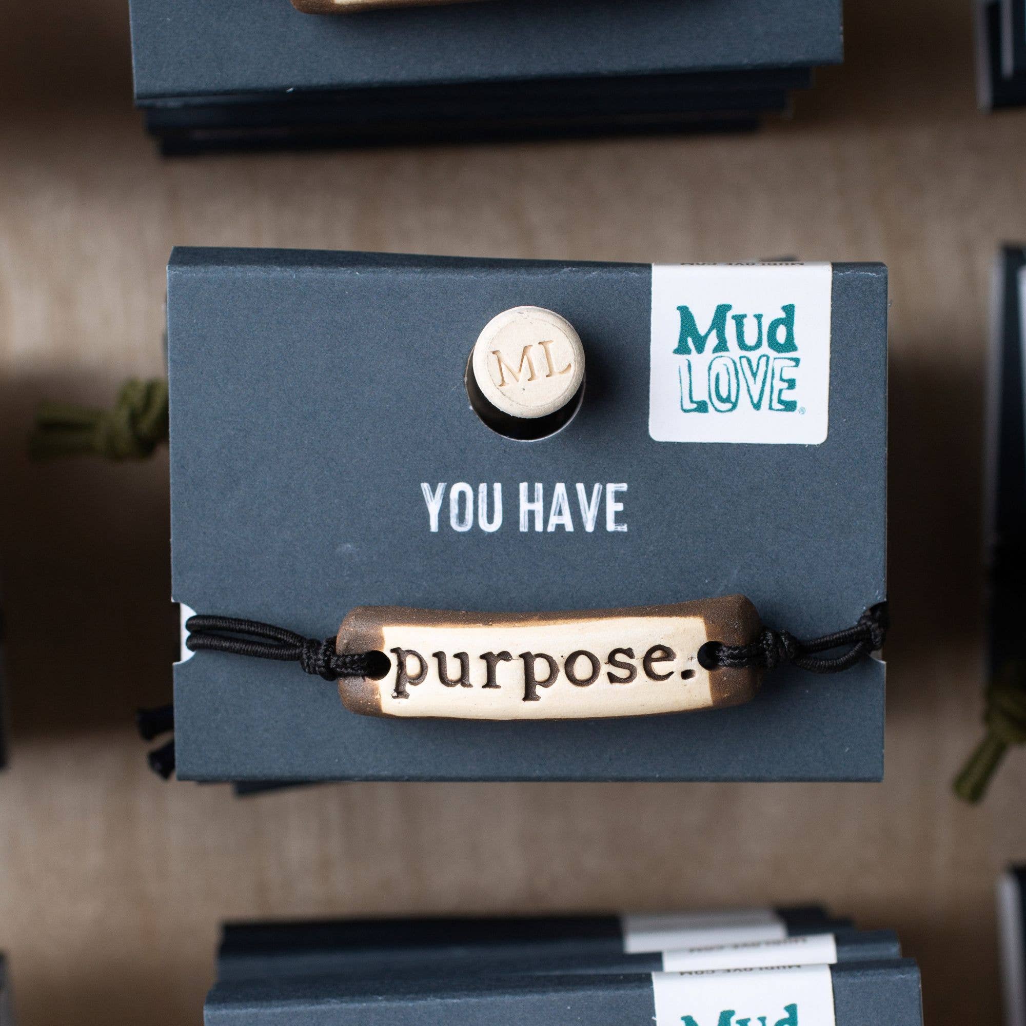 MudLOVE - Wholesale Woven/Braided Bracelet - Purpose. Ceramic Original Bracelet - Various Colors6