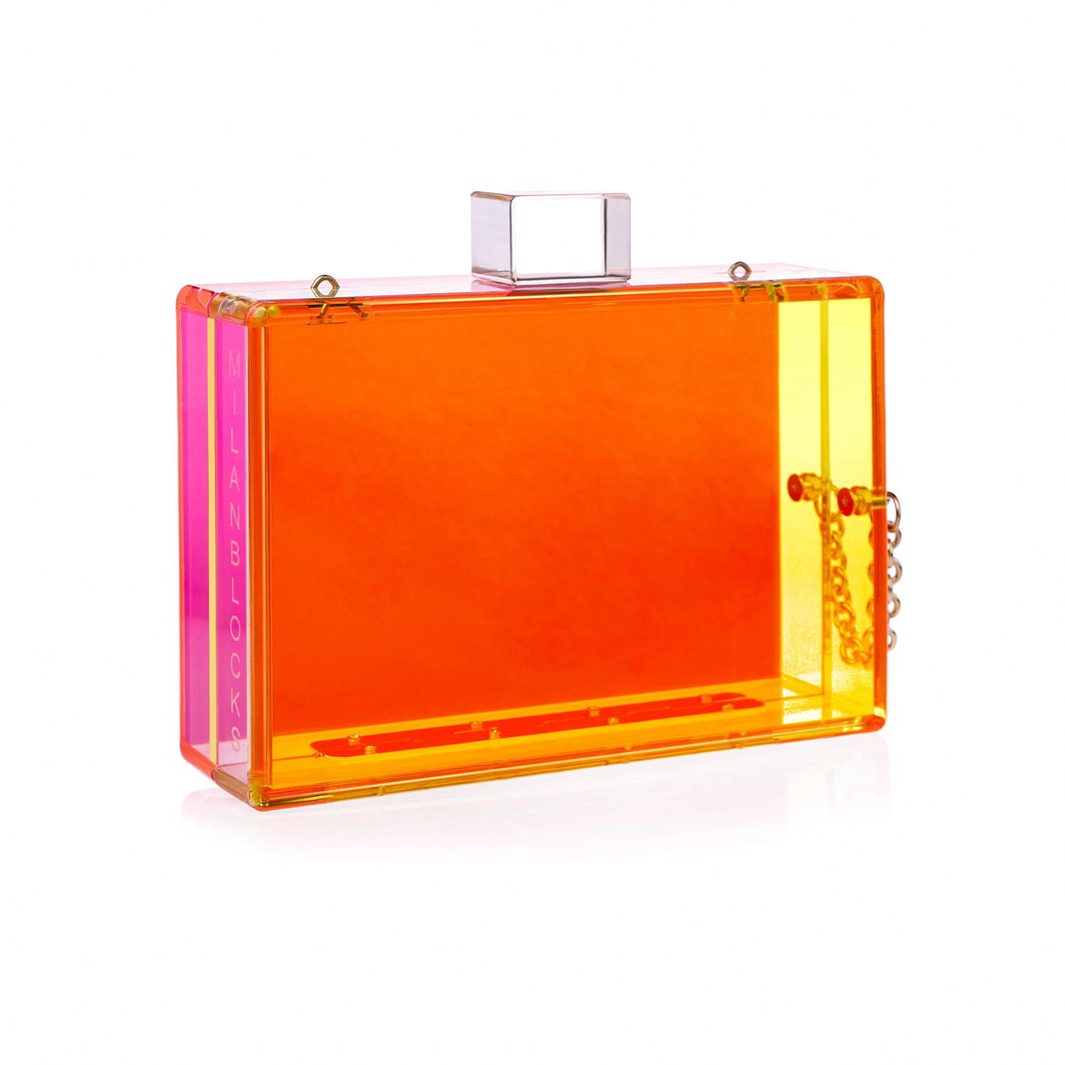 Neon Pochette Trasparente in Acrilico a Due Toni Neon alla Moda in vendita all'ingrosso su Faire6