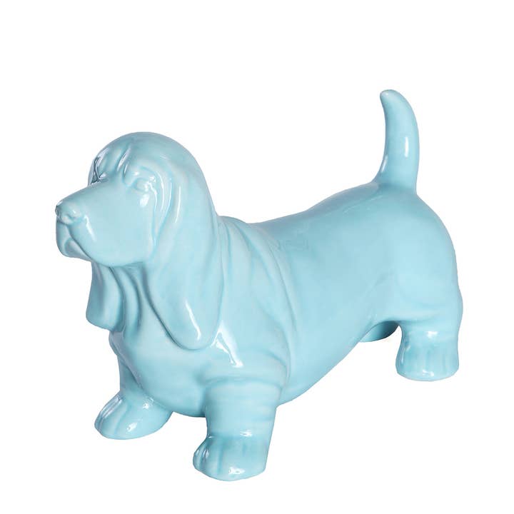 NAYOTHECORGI – Großhandel Dekofigur – Stehende Basset Hound Keramikstatue3