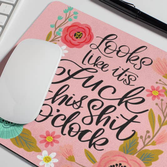 Disrupted Industries – wholesale Mousepad/trackpad – Fuck This Shit O'Clock Mouse Pad