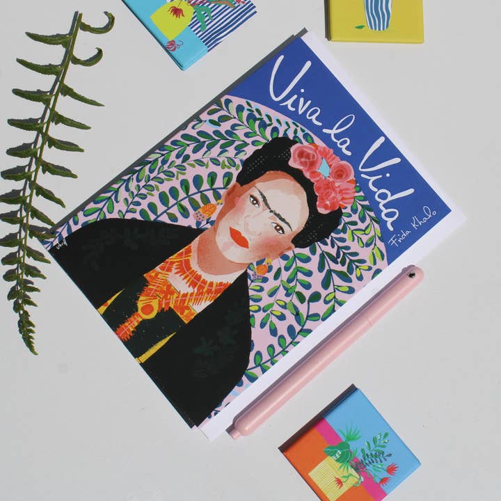 Violet Red Studio - Wholesale Everyday Greeting Card - Frida Kahlo Portrait Art Print - Wall Art2
