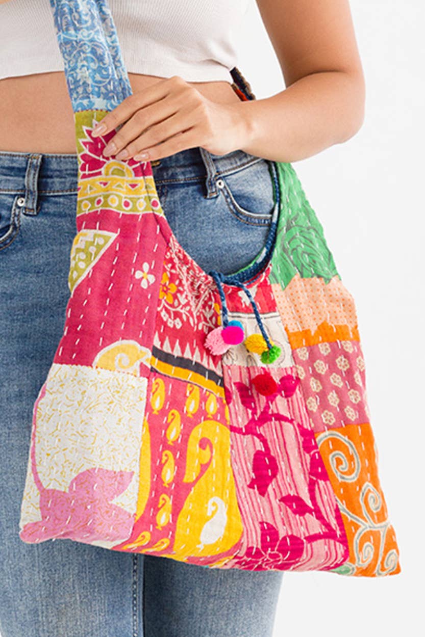 Sevya Handmade - Vente Sac à bandoulière – femme - Sac Kantha Jhola3