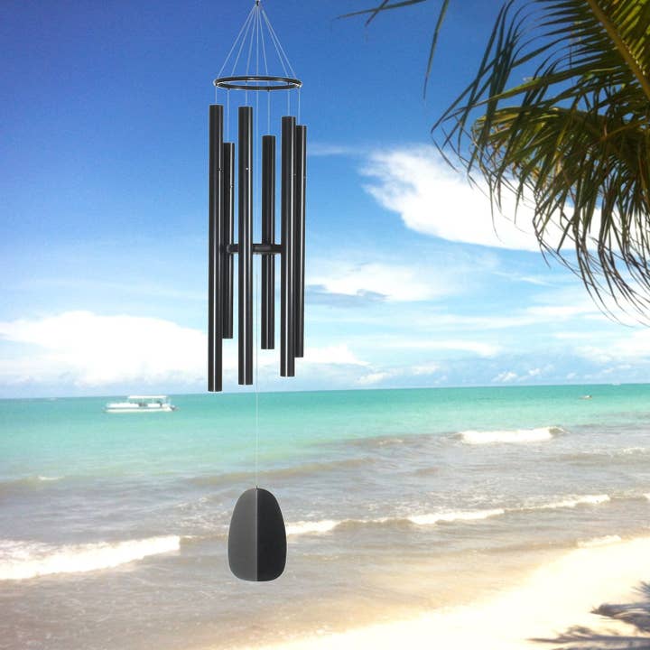 Woodstock Chimes - Wholesale Wind Chime - Bells of Paradiseâ„¢ - Black 54"