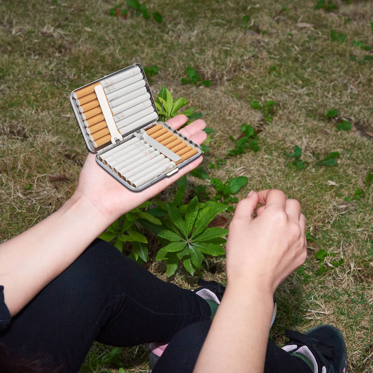 Champ by Polyflame – Engroshandel Cigaretetui – Metal cigaretetuier til 14 cigaretter7