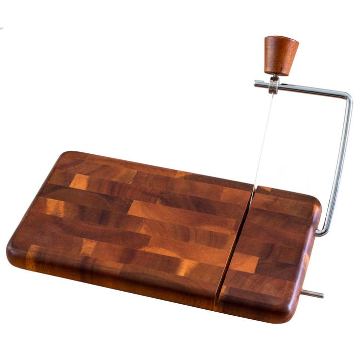 Totally Bamboo - Wholesale Cheese Board - Rock & Branch® Acacia Charcuterie Board with Cheese Slicer
