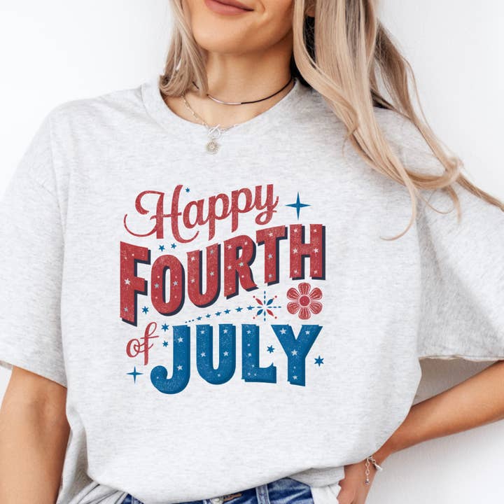 Happy Fourth July July 4th Tee for wholesale by Londas Tees and Tumblers