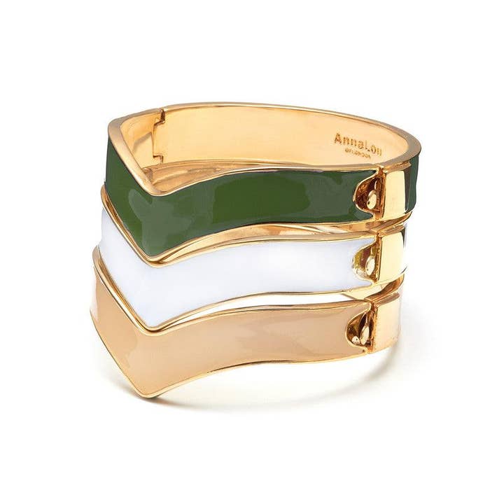 Chevron armring för wholesale av Anna Lou of London