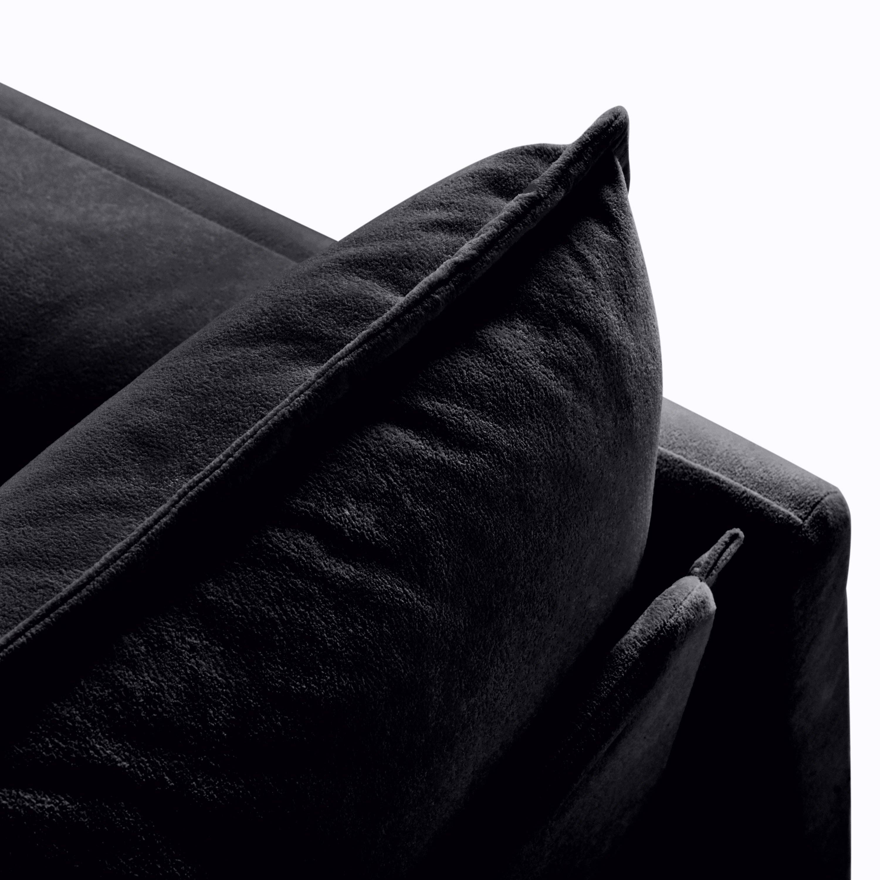 39F Inc. - Vente Canapés - Canapé-lit sectionnel nuage à siège profond surdimensionné, noir14