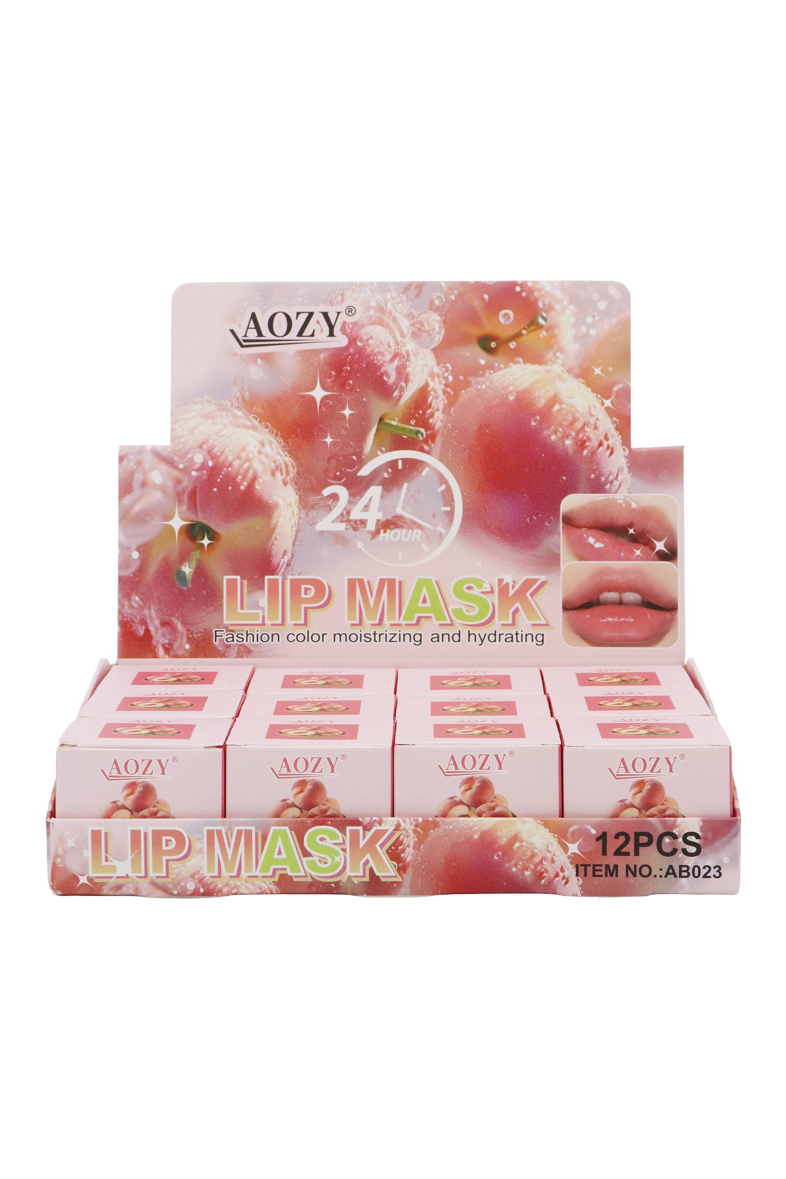 AS SHOWN Peach Honey Jam Lip Mask Balm - 12 Pcs for wholesale on Faire2