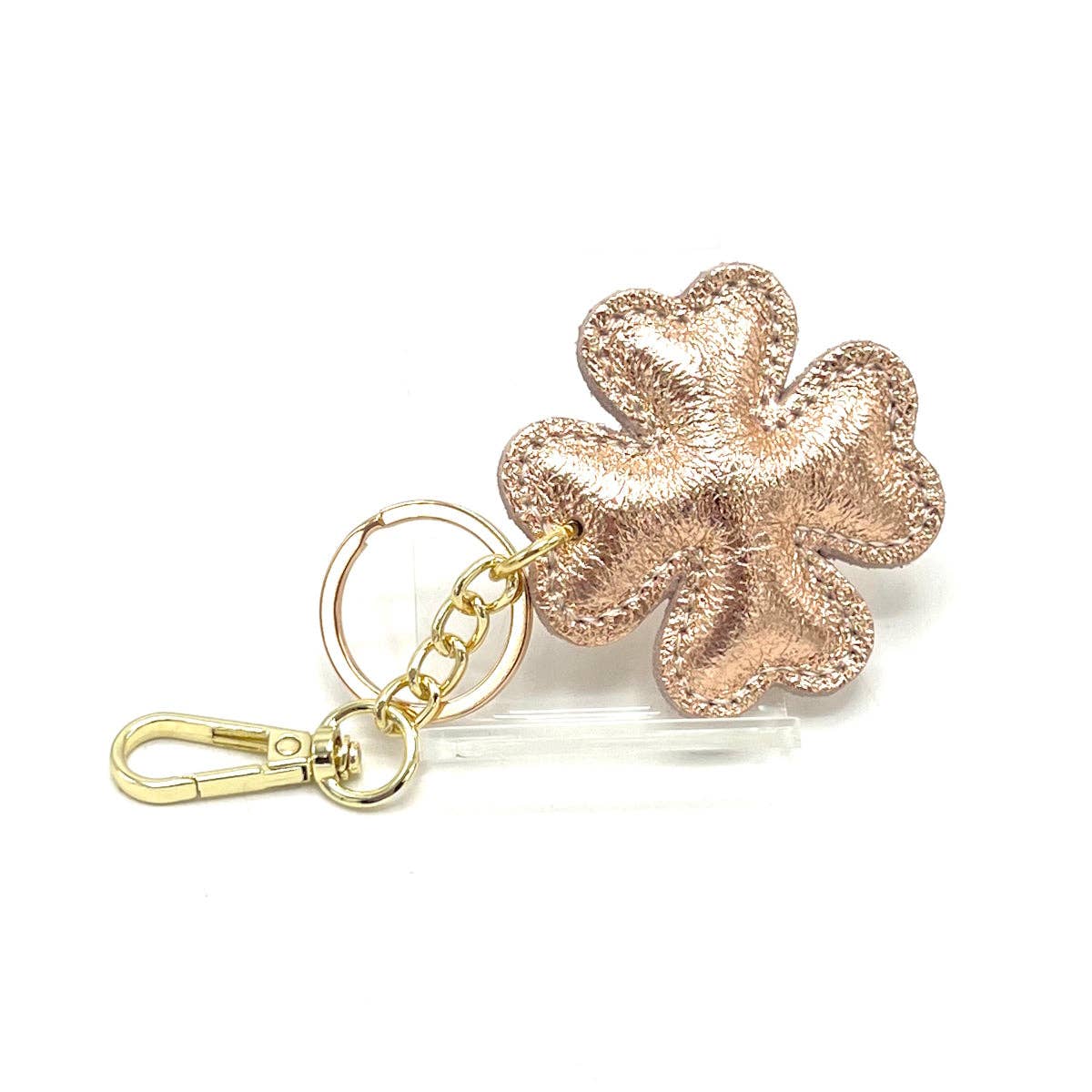 Suie Valentini srl - Wholesale Keychain - Women's - Genuine leather key chain, Lucky leaf, art. PO04LA2