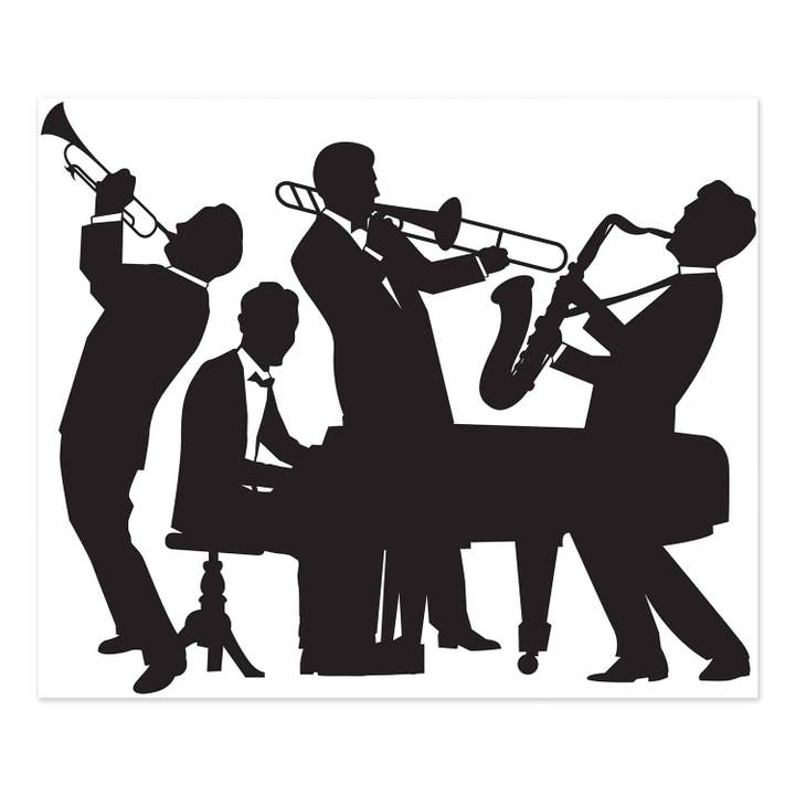 Great 20's Jazz Band Insta-Mural - 1.8Mtr x 1.5Mtr for wholesale by 360 Degrees Ltd