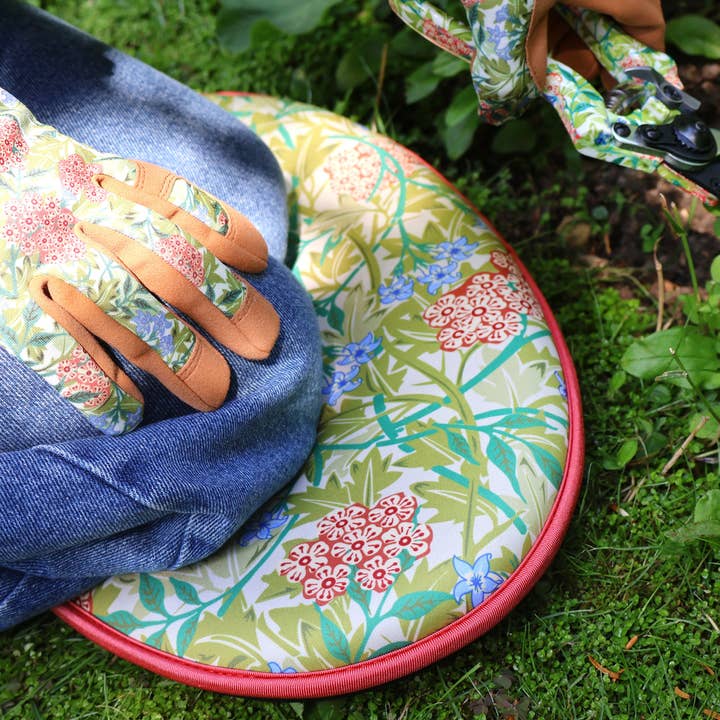 Robert Frederick Ltd - Wholesale Garden Tool - Orange Grove Garden Kneeler - William Morris Design - Padded Memory Foam3