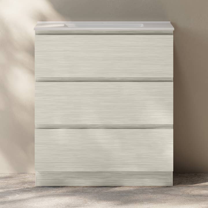 Swiss Madison - Wholesale Cabinet - Liberte 30" Freestanding Vanity White Oak w/ Sink6