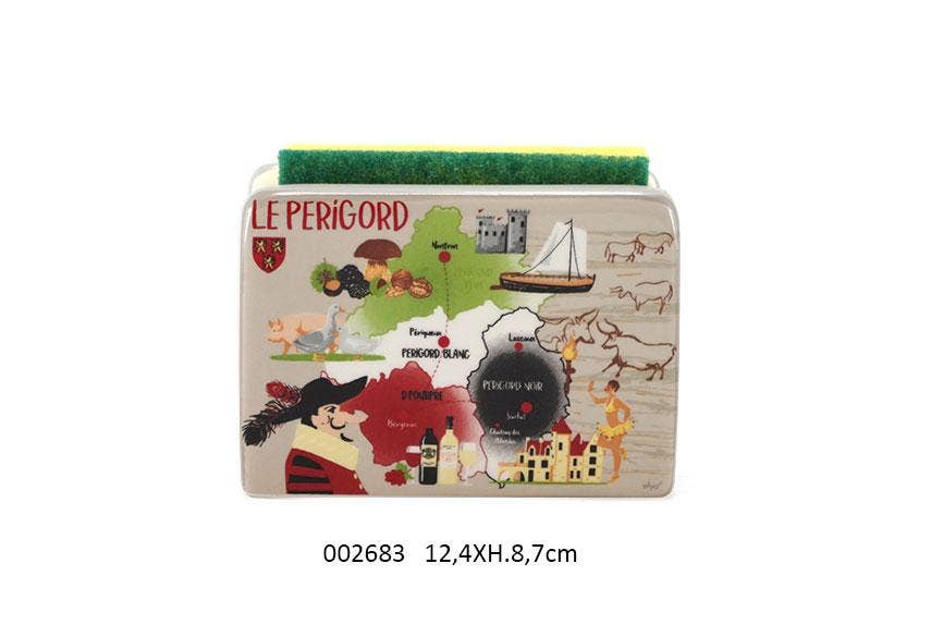 Faye - Wholesale Sponge Holder - Sponge Holder + Sponge 'Perry' 12.4 X 4.7 X H.8.7 cm0