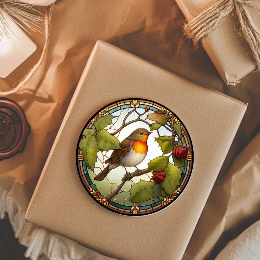 Fernville Creations - Wholesale Coasters - Robin Coaster, Bird Lover Gift, Nature Home Decor3