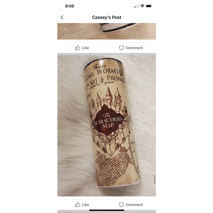 Harry Potter map- 20oz tumbler for wholesale by Creations by Trudy